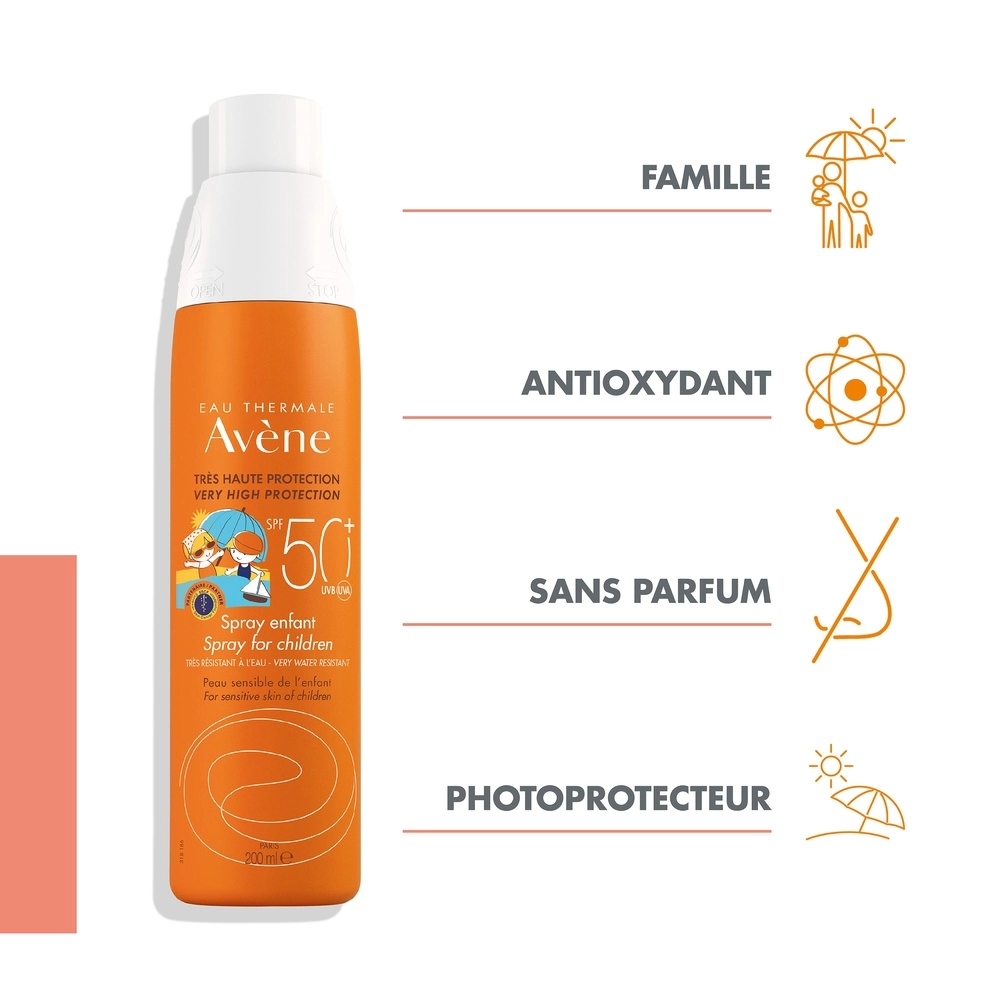 Avène Solaire Écran Spray Enfant SPF50+ 200ml – Image 2