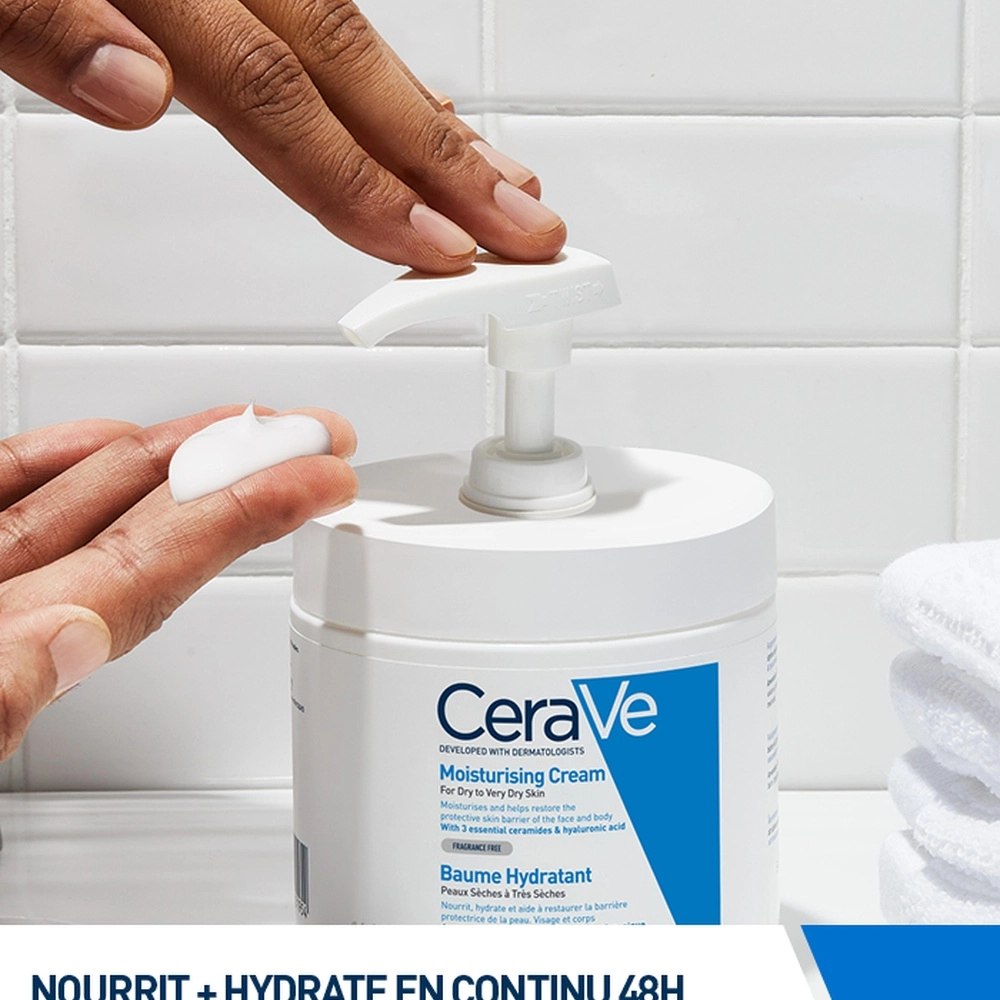 CeraVe Creme Hydratante Peau Seche a Tres Seche 340g – Image 2